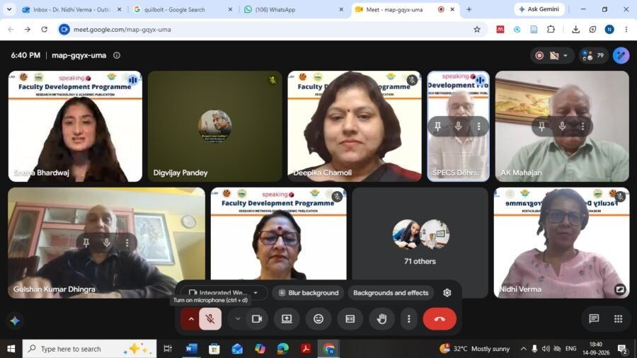 ‘शोध की आधारभूत अवधारणाएं’ समझने से मजबूत होगी अनुसंधान की नींव – कुलपति प्रो. अम्बरीश कुमार महाजन